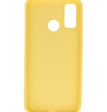 Carcasa de TPU Color Moda para Huawei P Smart 2020 Amarillo