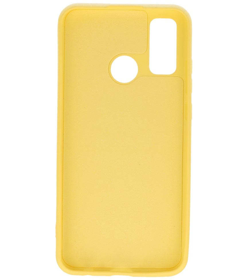 Carcasa de TPU Color Moda para Huawei P Smart 2020 Amarillo