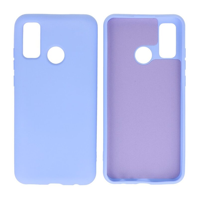 2.0mm Dikke Fashion Color TPU Hoesje Huawei P Smart 2020 Paars