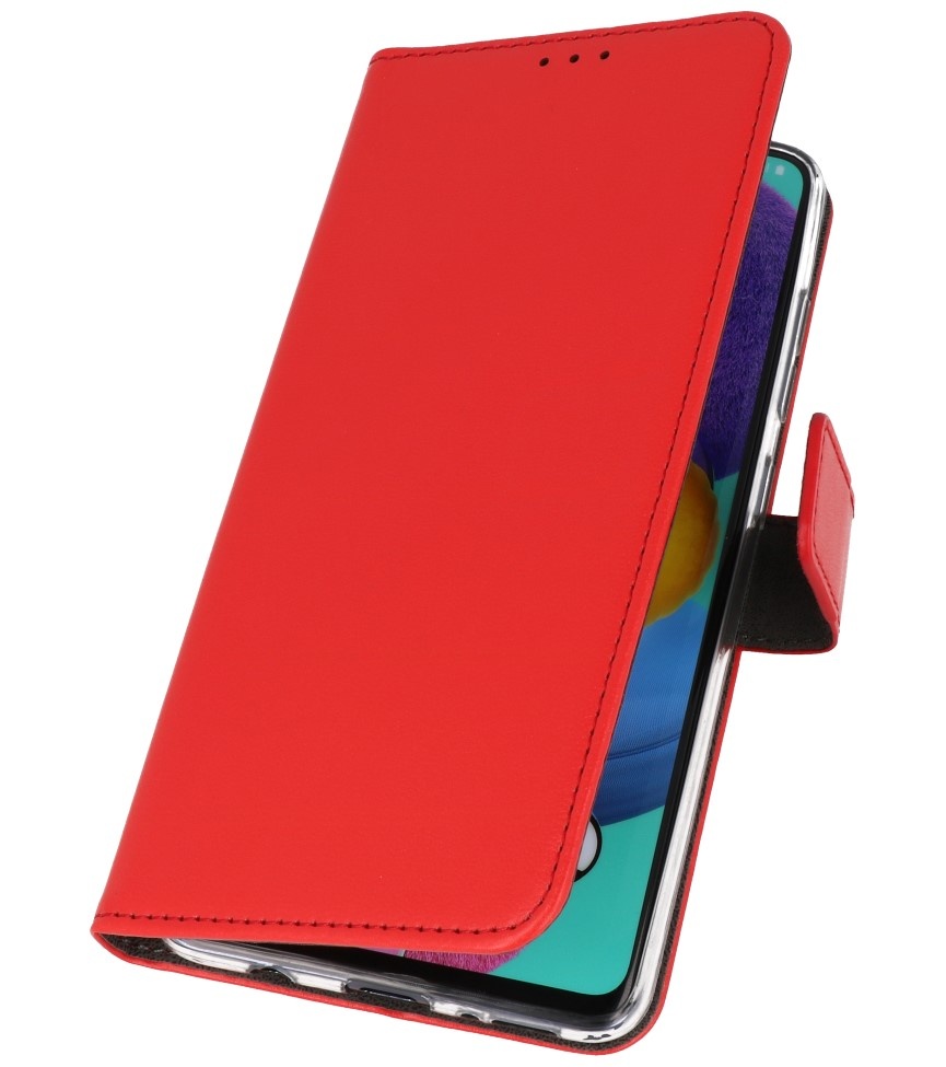 Wallet Cases Hoesje voor Samsung Galaxy A11 Rood