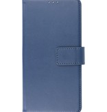 Brieftasche Hüllen Abdeckung für Samsung Galaxy A21 Navy