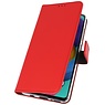 Étuis Portefeuille pour Samsung Galaxy A21 Rouge