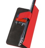 Brieftasche Hülle für Samsung Galaxy A21 Rot