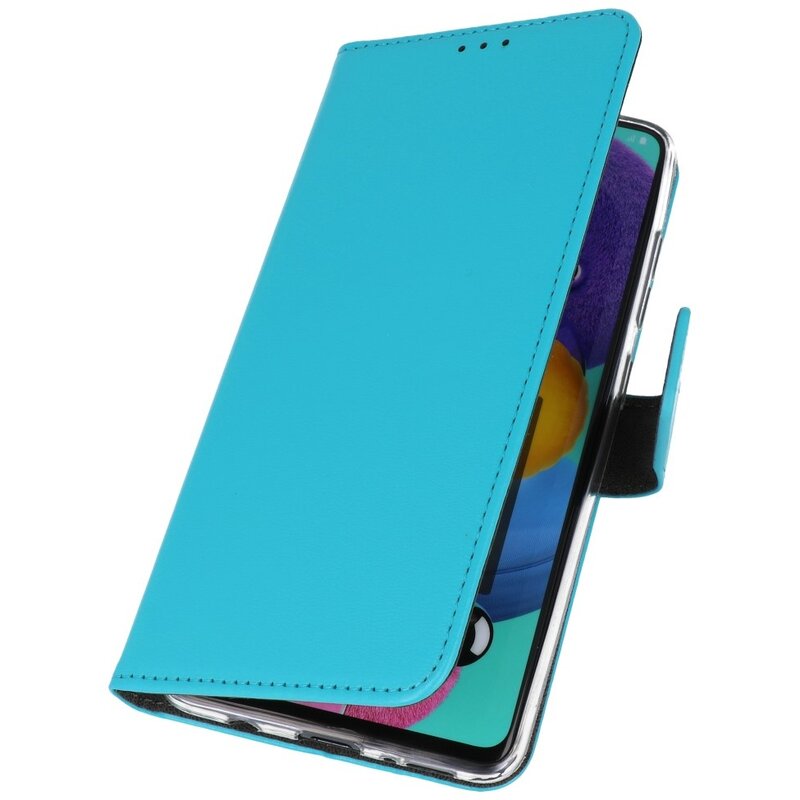 Wallet Cases Hoesje voor Samsung Galaxy A31 Blauw