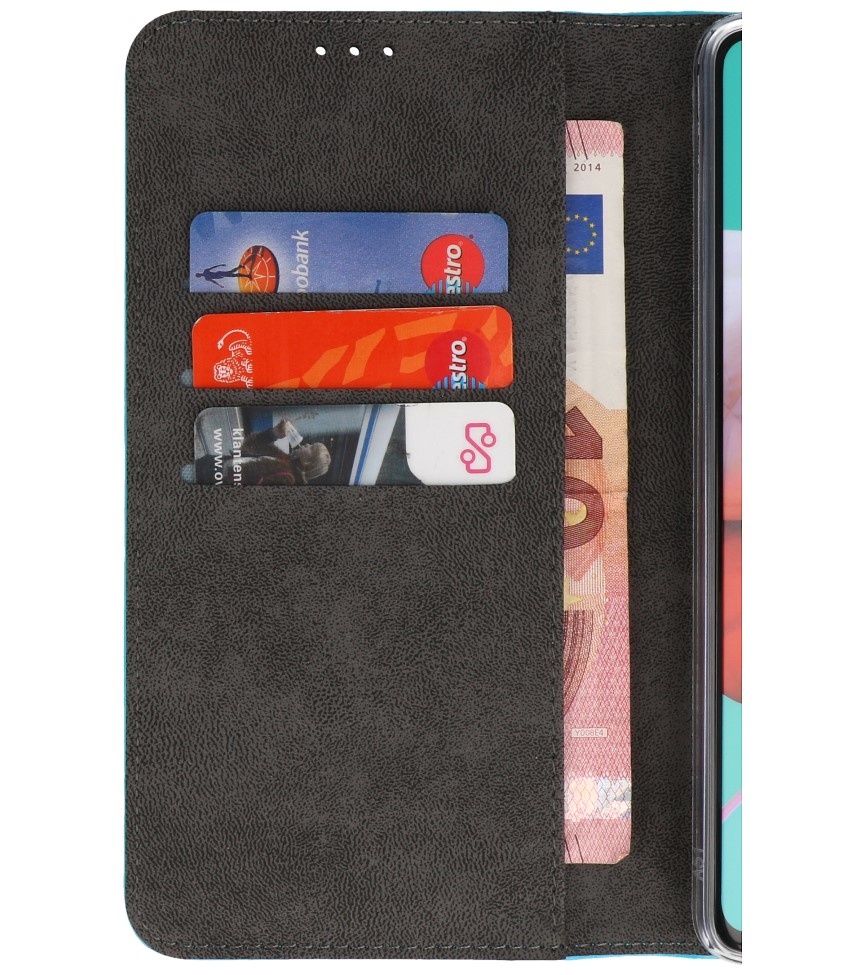 Wallet Cases Cover for Samsung Galaxy A70e Blue