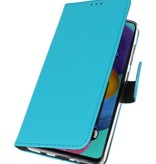 Wallet Cases Cover for Samsung Galaxy A90 Blue