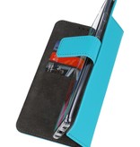 Wallet Cases Hoesje voor Samsung Galaxy A90 Blauw