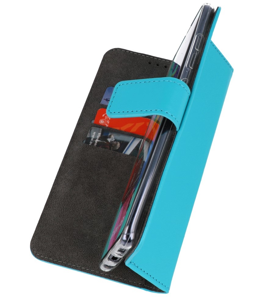 Wallet Cases Cover für Samsung Galaxy A90 Blau
