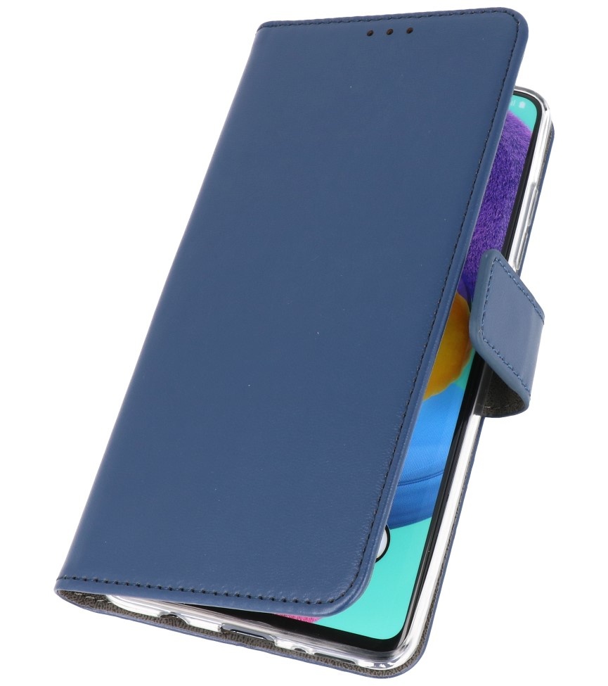 Wallet Cases Cover für Samsung Galaxy A90 Navy