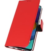 Wallet Cases Cover for Samsung Galaxy A90 Red