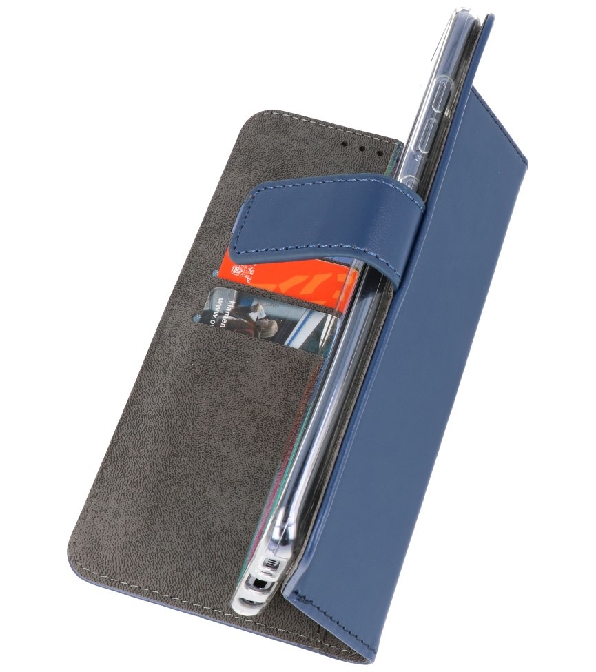 Wallet Cases Hoesje voor Huawei P40 Lite Navy