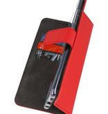 Estuche tipo billetera para OnePlus 8 Pro rojo