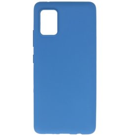 Coque en TPU couleur pour Samsung Galaxy A31 Navy