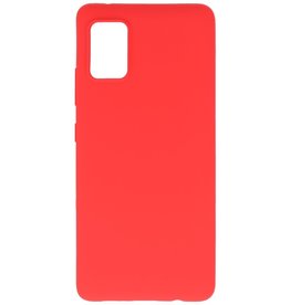 Carcasa de TPU en color para Samsung Galaxy A31 Rojo