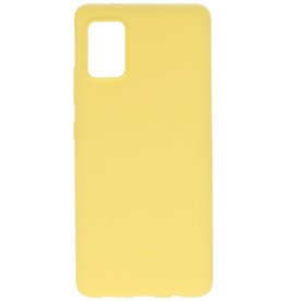 Coque en TPU couleur pour Samsung Galaxy A31 Jaune