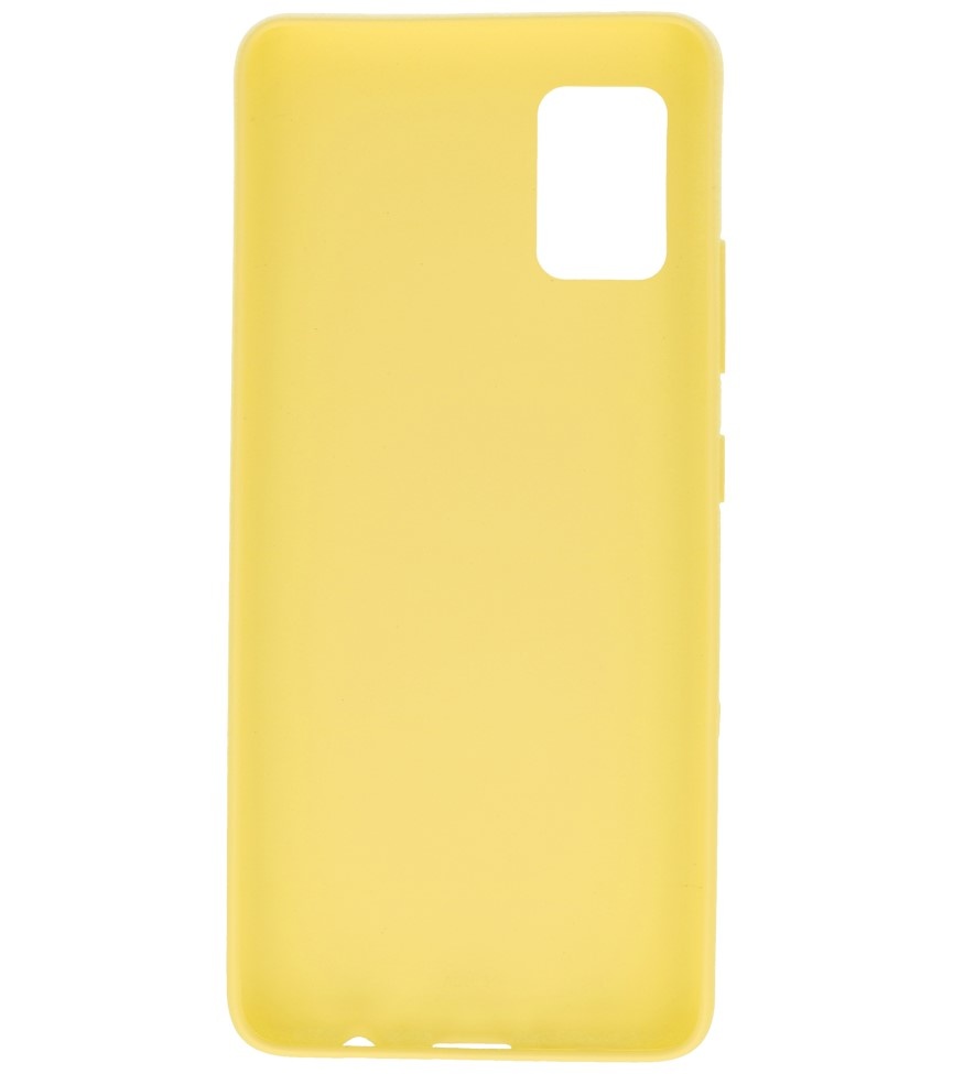 Color TPU Case for Samsung Galaxy A31 Yellow