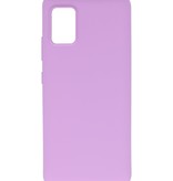 Farvet TPU Cover til Samsung Galaxy A31 Lilla