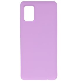 Color TPU Hoesje voor Samsung Galaxy A31 Paars