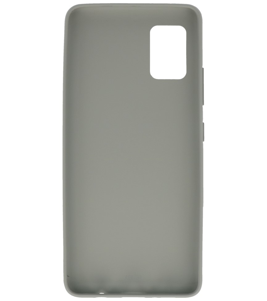 Farvet TPU Cover til Samsung Galaxy A31 Grå