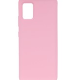 Coque en TPU couleur pour Samsung Galaxy A31 Rose