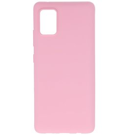 Coque en TPU couleur pour Samsung Galaxy A31 Rose