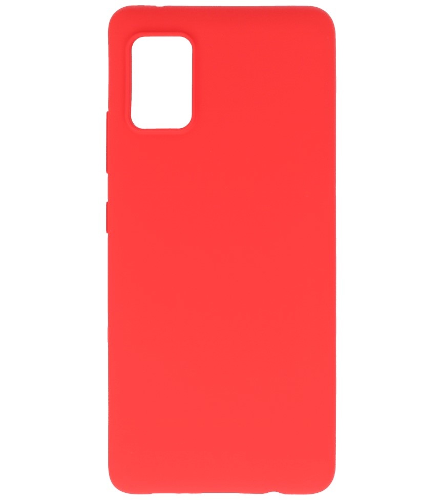 Color TPU Case for Samsung Galaxy A41 Red