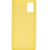 Color TPU Hoesje voor Samsung Galaxy A41 Geel