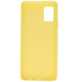 Coque en TPU couleur pour Samsung Galaxy A41 Jaune