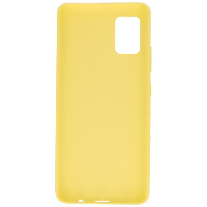 Coque en TPU couleur pour Samsung Galaxy A41 Jaune