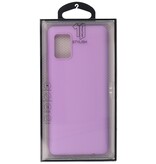 Color TPU Hoesje voor Samsung Galaxy A41 Paars