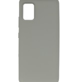 Farvet TPU Cover til Samsung Galaxy A41 Grå