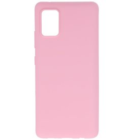 Color TPU Hoesje voor Samsung Galaxy A41 Roze