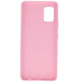 Carcasa de TPU en color para Samsung Galaxy A41 Rosa
