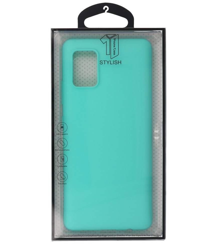 Color TPU Hoesje voor Samsung Galaxy A41 Turquoise