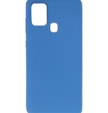 Carcasa de TPU en color para Samsung Galaxy A21s Azul marino