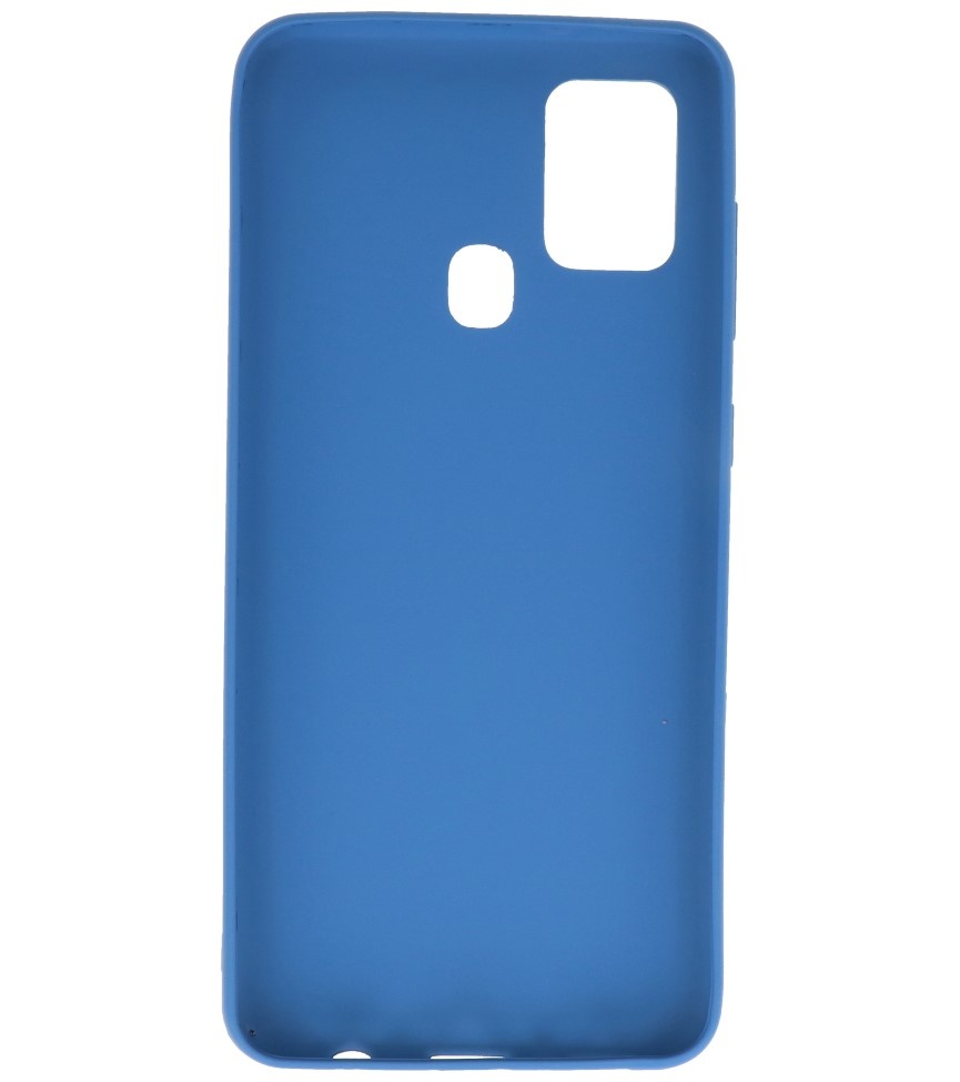 Carcasa de TPU en color para Samsung Galaxy A21s Azul marino