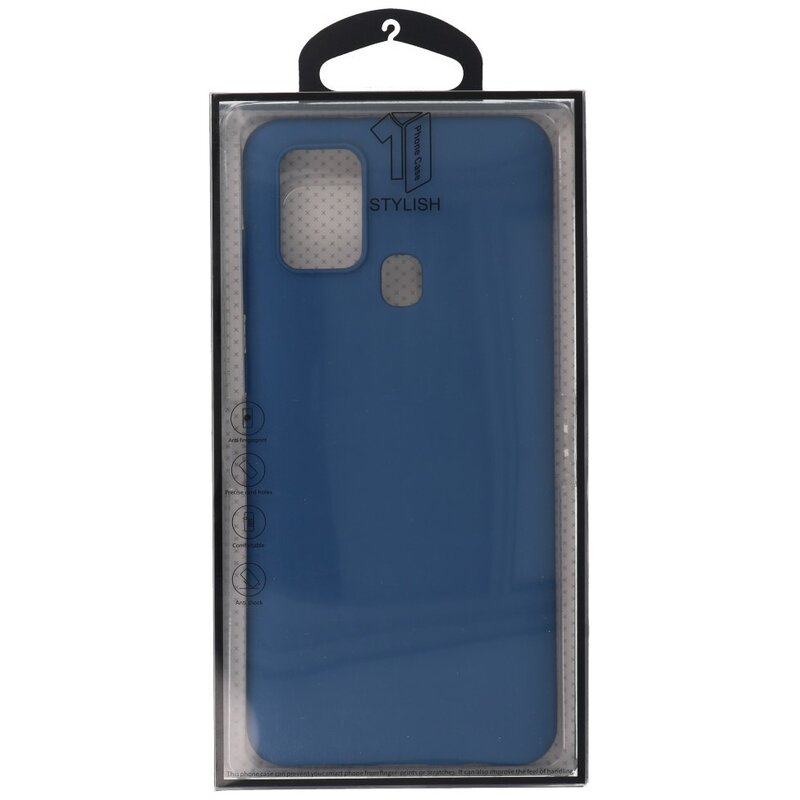 Coque en TPU couleur pour Samsung Galaxy A21s Navy