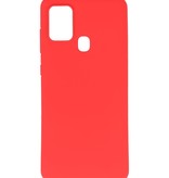Color TPU Case for Samsung Galaxy A21s Red