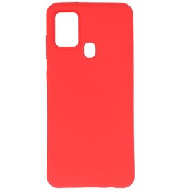 Carcasa de TPU en color para Samsung Galaxy A21s Rojo