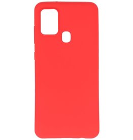 Color TPU Hoesje voor Samsung Galaxy A21s Rood