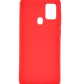Carcasa de TPU en color para Samsung Galaxy A21s Rojo