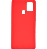 Coque en TPU couleur pour Samsung Galaxy A21s Rouge