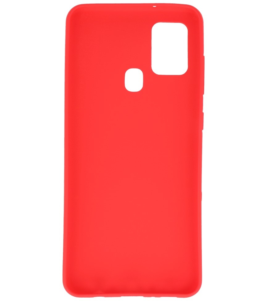 Carcasa de TPU en color para Samsung Galaxy A21s Rojo