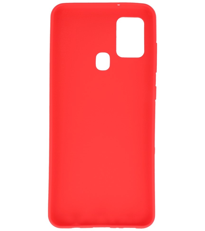 Color TPU Case for Samsung Galaxy A21s Red