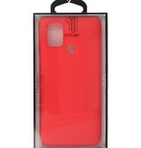 Carcasa de TPU en color para Samsung Galaxy A21s Rojo