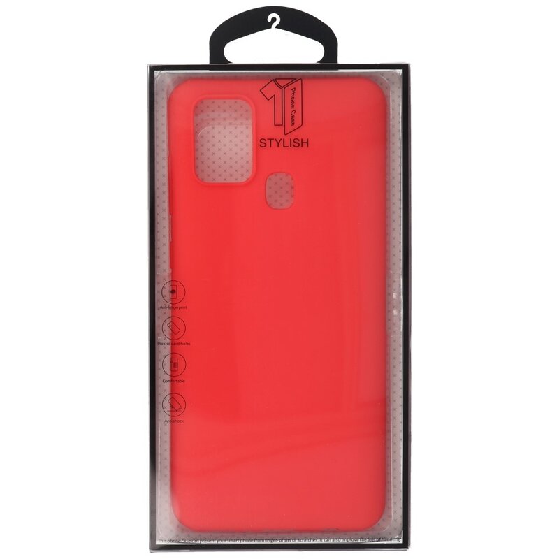 Custodia in TPU a colori per Samsung Galaxy A21s Red