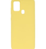 Color TPU Hoesje voor Samsung Galaxy A21s Geel