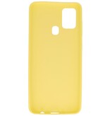 Carcasa de TPU en color para Samsung Galaxy A21s Amarillo
