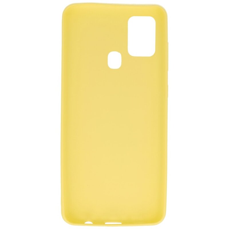 Carcasa de TPU en color para Samsung Galaxy A21s Amarillo