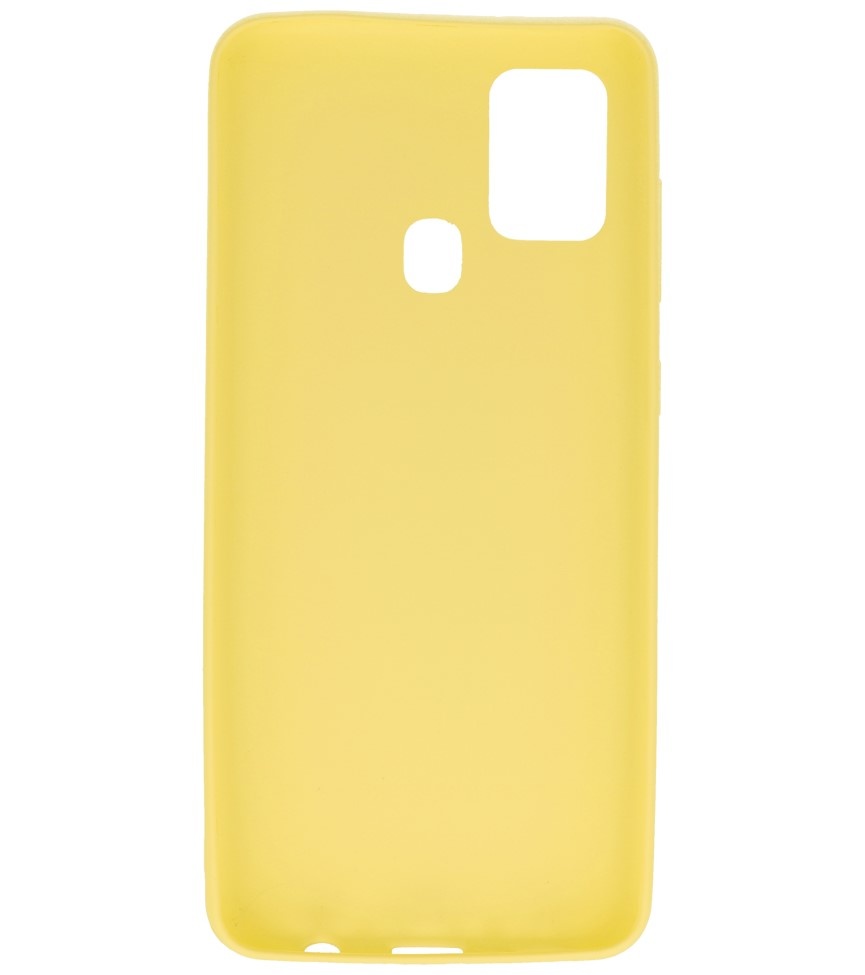 Color TPU Case for Samsung Galaxy A21s Yellow